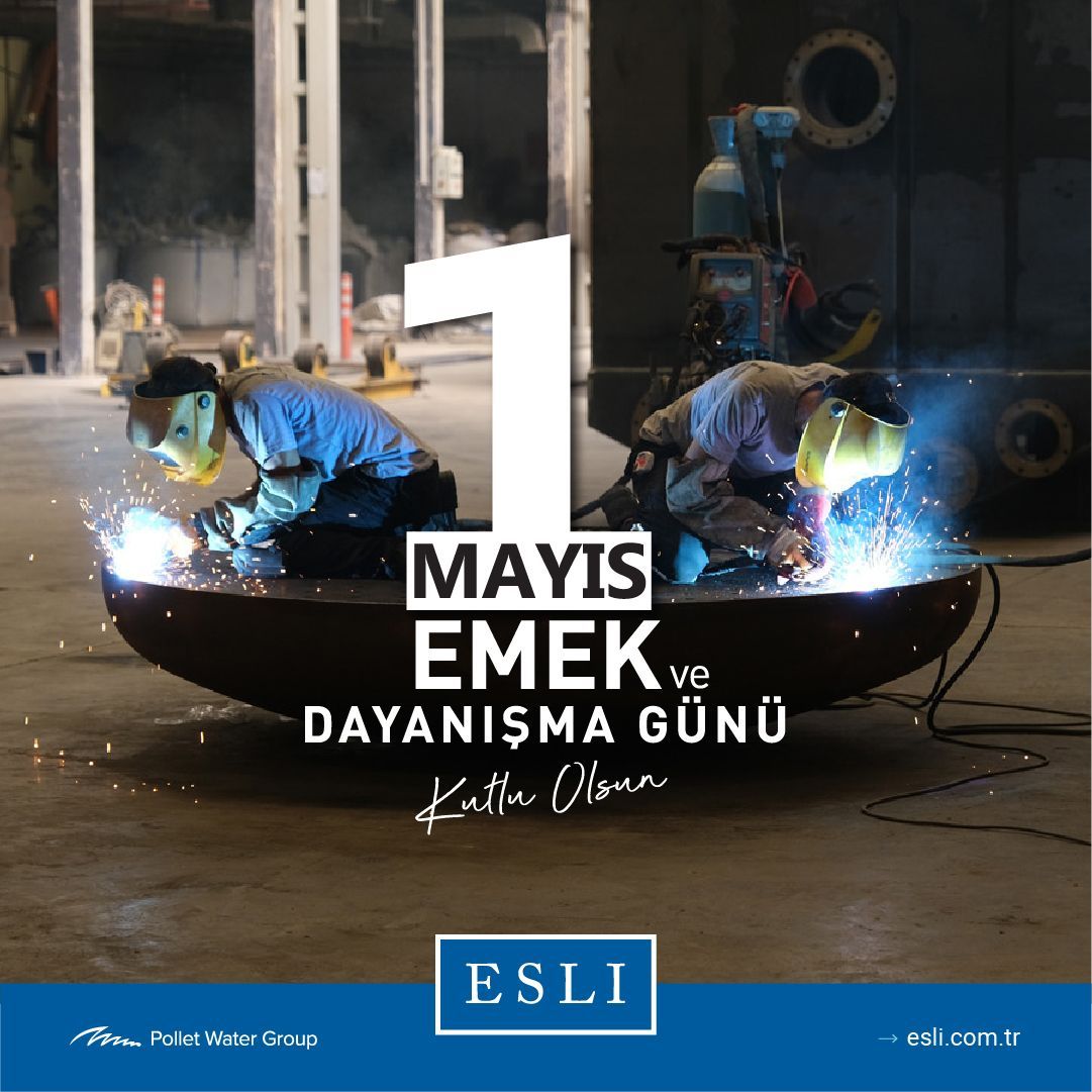 EsliEndustriyel's tweet photo. Tüm emekçilerimizin 1 Mayıs Emek ve Dayanışma Günü kutlu olsun! 👷🏻🎊

Happy labour day! 👷🏻🎊

.
.
.
#Esli #PolletWaterGroup #Since1997 #1Mayis #IsciBayrami #LabourDay https://t.co/jiPyYGmsLw