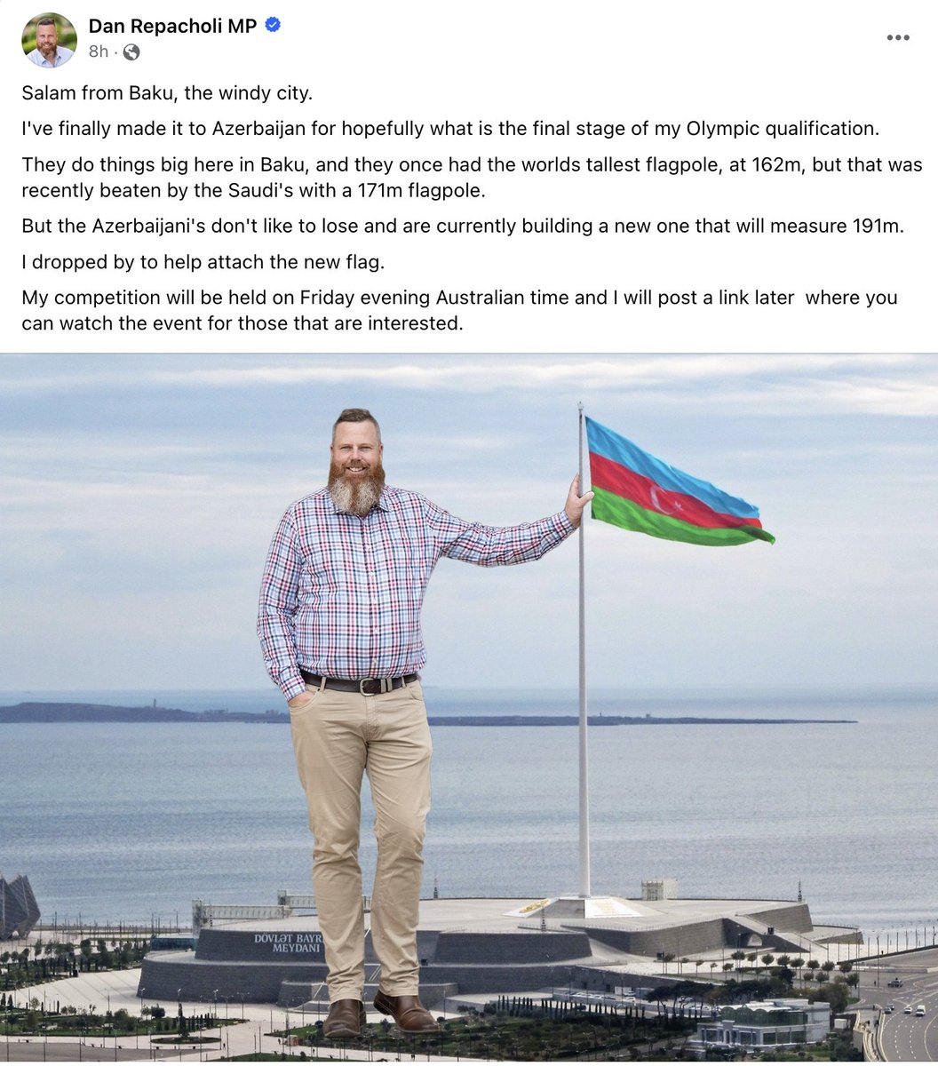Hey <a href="/abcnews/">ABC News</a> , <a href="/SkyNewsAust/">Sky News Australia</a>, <a href="/7NewsAustralia/">7NEWS Australia</a>, @9NewsAU, <a href="/SBSNews/">SBS News</a>, <a href="/dailytelegraph/">The Daily Telegraph</a>, <a href="/smh/">The Sydney Morning Herald</a>, <a href="/7ampodcast/">7am</a> ... The latest Australian victim of Azerbaijan's caviar diplomacy, human rights whitewasher, <a href="/DanRepacholi/">DanRepacholi MP</a> is engaging in major censorship from citizens on the attached post.