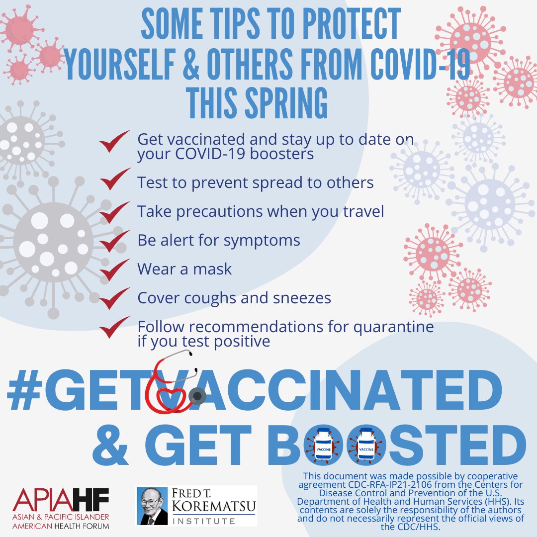 Now that spring has sprung, with more public events & group outings, testing if you are feeling sick or have been exposed to COVID-19 can help stop the spread. The best outcomes come from being vaccinated, boosted, & stopping the spread. Help keep our communities safe in 2024.