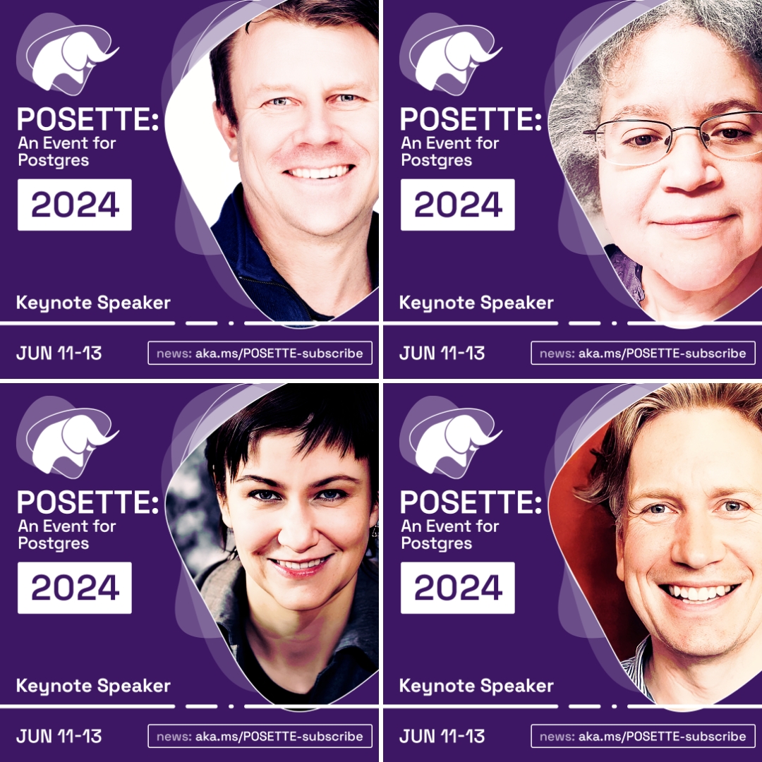 Shout-out to all 44 speakers for #PosetteConf 2024, including our amazing keynote speakers: Charles Feddersen, @reginaobe, @sarahnovotny, & @MengTangmu 💥 Check out all the speakers here: aka.ms/posette-speake…