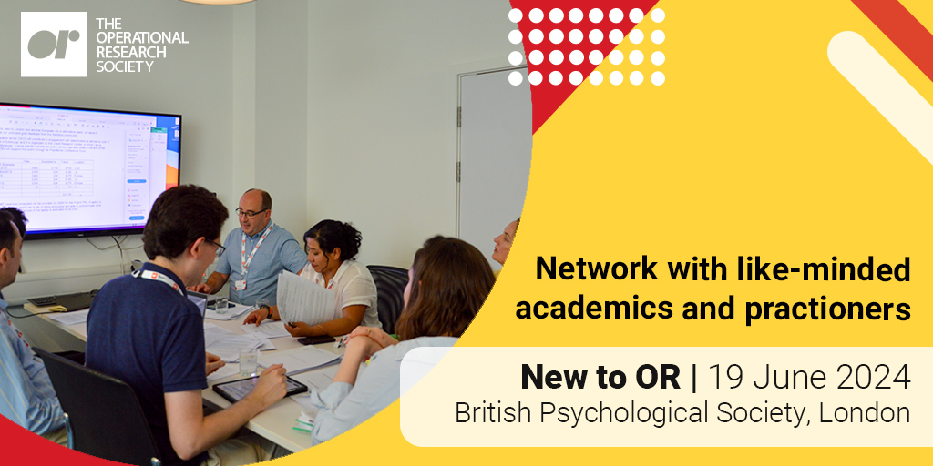 Join our New to OR Conference for a great start in operational research! Exchange ideas, collaborate, and explore innovations in optimisation, data analytics, and supply chain management. Ideal for networking and learning from experts to boost your career.
theorsociety.com/events/new-to-…