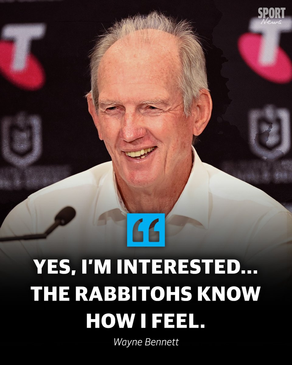 #Exclusive: Wayne Bennett confirms he has spoken to South Sydney CEO Blake Solly, via @badel_cmail @brentread_7 @travismeyn STORY 👉 bit.ly/4aX4RdE