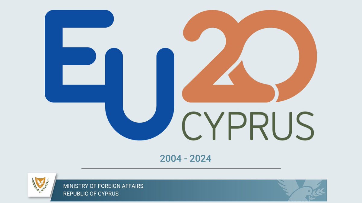 20 years in the #EU. Today, we mark this historic milestone and celebrate #20YearsTogether. 20 years being part of the European Union family of shared values and principles. We continue on this path for the benefit of #Cyprus and its citizens. For a stronger and resilient EU.