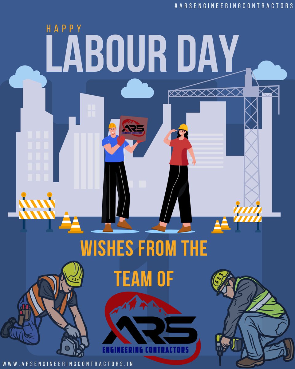 ArsContractor's tweet photo. Happy Labour Day 
Wishes From The Team Of 
@ArsContractor

#LabourDay

#LabourDay2024 #Construction #engineers #contractors #structural #fabricators #erectors #steelroofing #infrastructuredevelopment #roofing #roofingcontractor #arsengineeringcontractors #arsirons https://t.co/Be1xlhYxa6