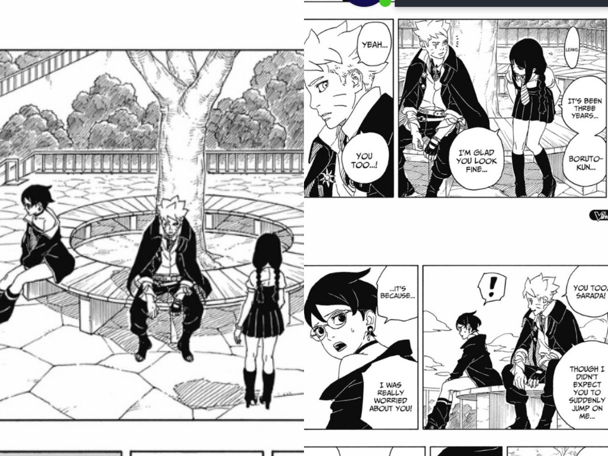 twitter.com/borutoconspire…
🤡🤣Her man?? Yeah sumire's man respectfully ignored her when both Sarada and sumire were standing and sumire had to come and talk to him so that he notices her+
#BORUTO #BoruSara #Sarada #SaradaUchiha #BORUTO #NARUTO #NarutoShippuden #BorutoTwoBlueVortex
