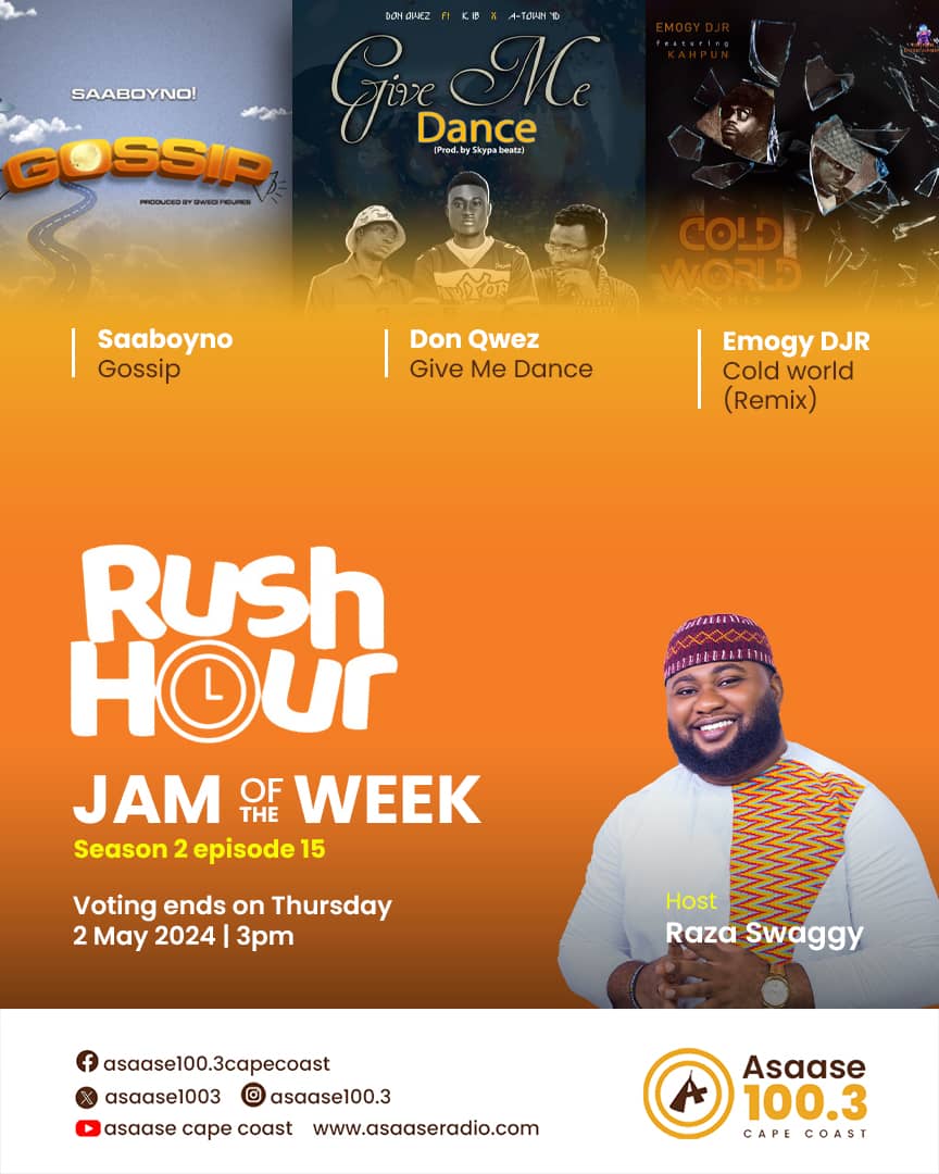 Mediaconnectgh_'s tweet photo. Please kindly vote #ColdWorldRemix by @emogy_djr ft @Kahpun_ to WIN Jam Of The Week (S2 | EP15)!!

VOTE NOW: ↓↓↓
https://t.co/yer1IAco84?

NB: Voting ends Tomorrow | 2nd May, 2024 | 3PM 

Powered By: @asaase1003 
Hosted By: @RazaSwag 

#RushHour #AsaaseRadio 
#MediaConnectGh✊🏿 https://t.co/QOmoW9qByE