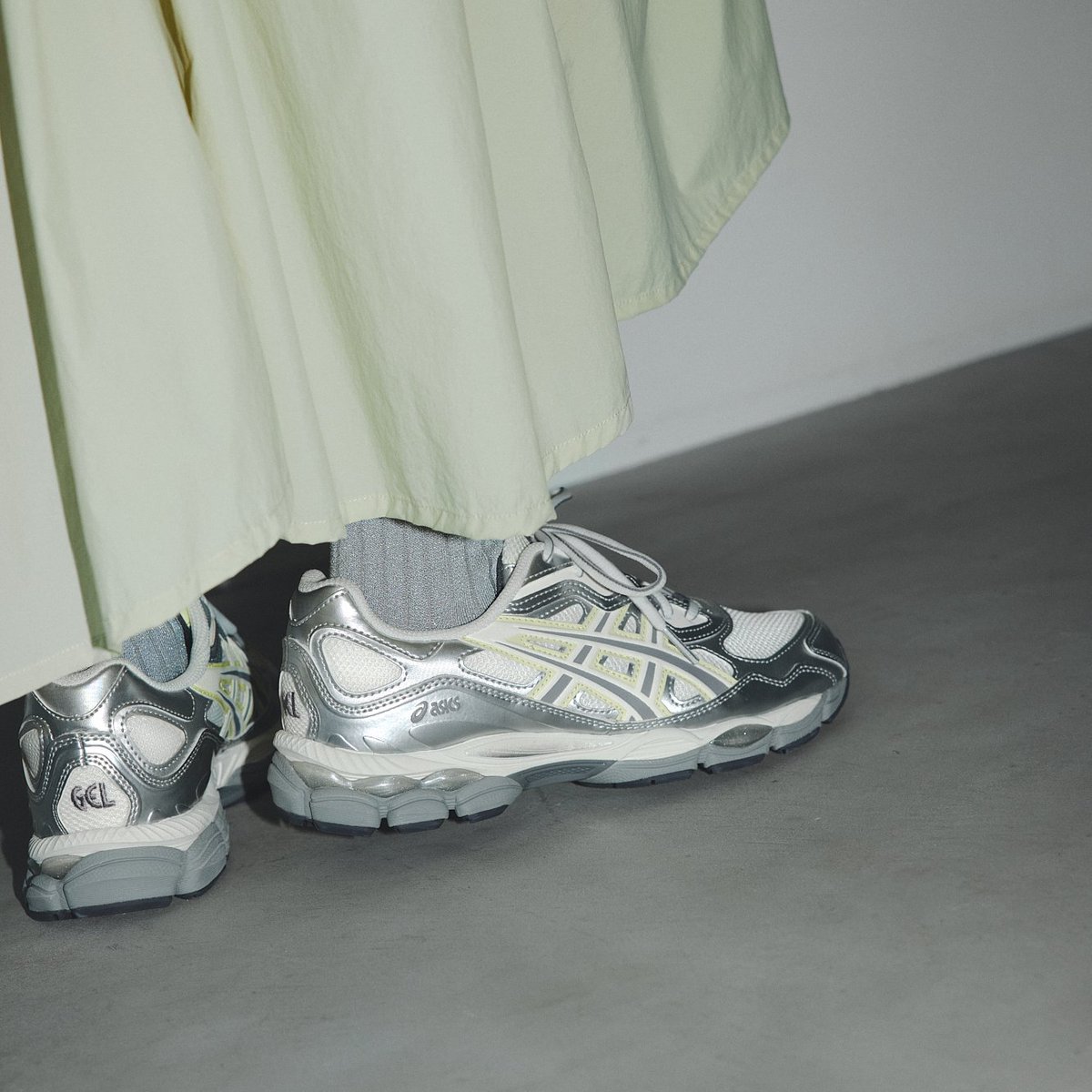 emmi x ASICS GEL-NYC “Silver/Yellow” (エミ アシックス) [1202A498