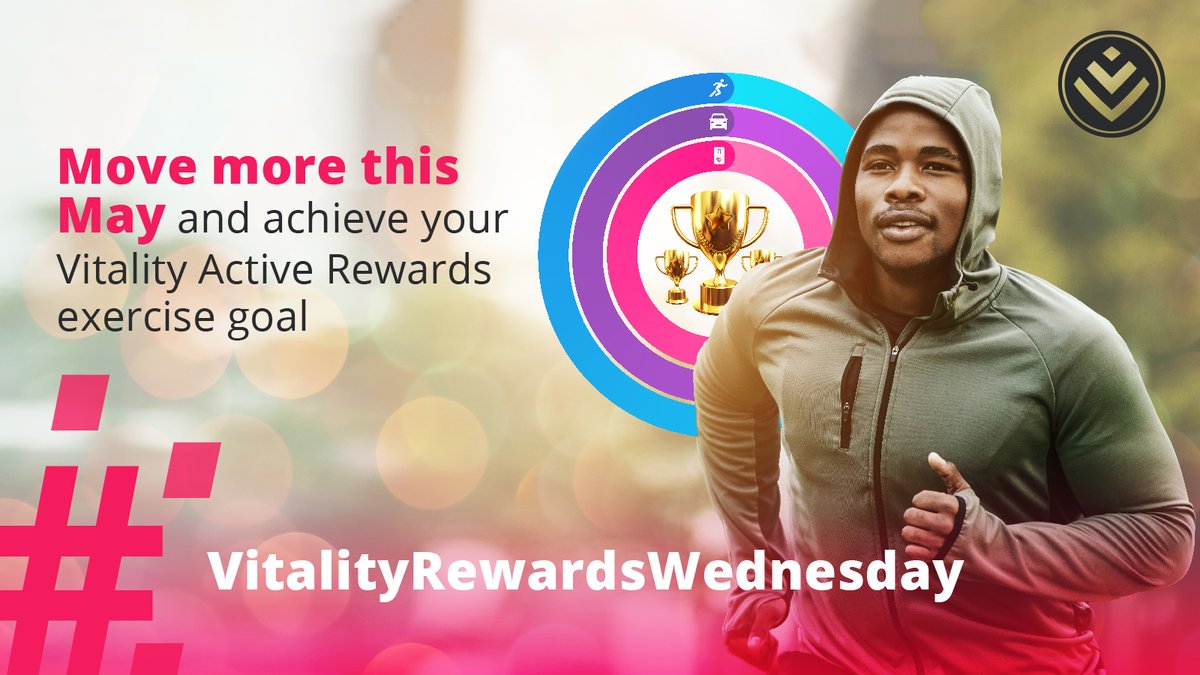 Vitality_SA's tweet photo. May is the month to get moving! 🏃♂️ If you’ve reached your weekly exercise goals this week, then don’t forget to play your gameboard for Discovery Miles! Let's make this May our most active month yet! Stay tuned for the next exciting #VitalityRewardsWednesday #MoveMoreMay https://t.co/9O5sQ1LSwU
