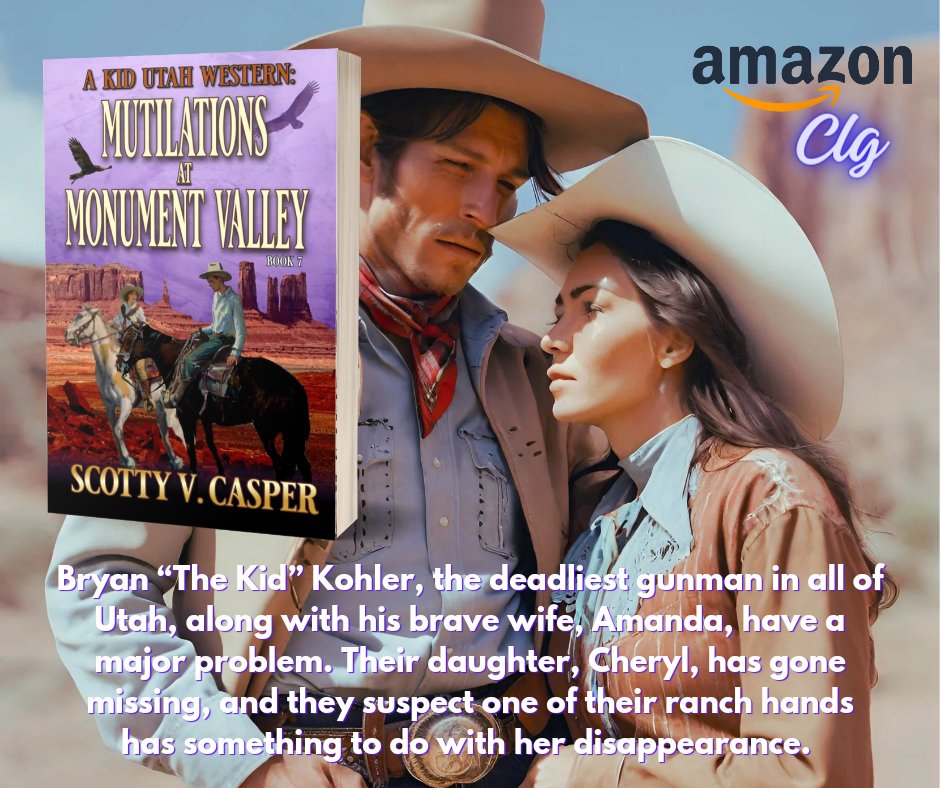 Mutilations At Monument Valley: A Western Adventure (A Kid Utah Western Book 7) a.co/d/cROYT9r
#WesternAdventure #frontier #crime #historicalfiction #HistoricalRomance #Utah 
#oldwest

#westernadventure #oldwest #historicalfiction #Frontier #KidUtah #booksie #bookish