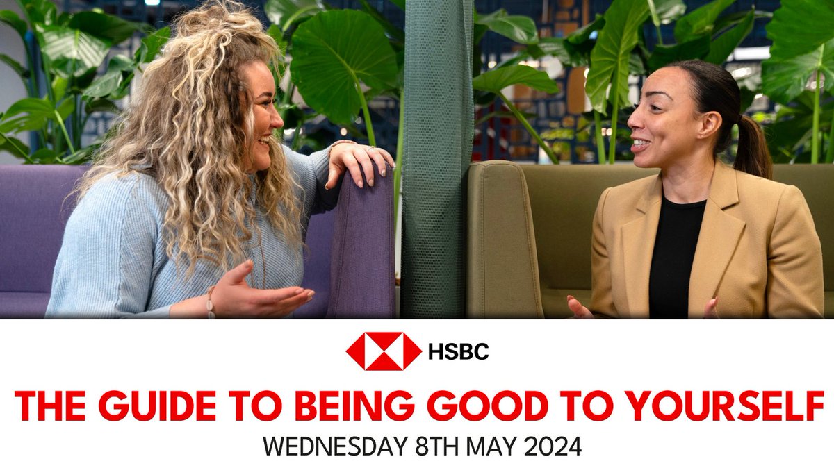 ONE WEEK REMINDER:

HSBC - The Guide to Being Good to Yourself - Wednesday 8th May 2024

docs.google.com/forms/d/e/1FAI…

@hsbc

 #hsbc #hsbcbank #hsbcuk