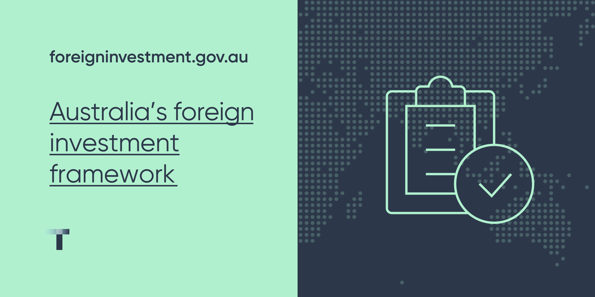 Today, the Government announced reforms to streamline and strengthen Australia’s foreign investment framework. For more information go to: foreigninvestment.gov.au/investing-in-a…
