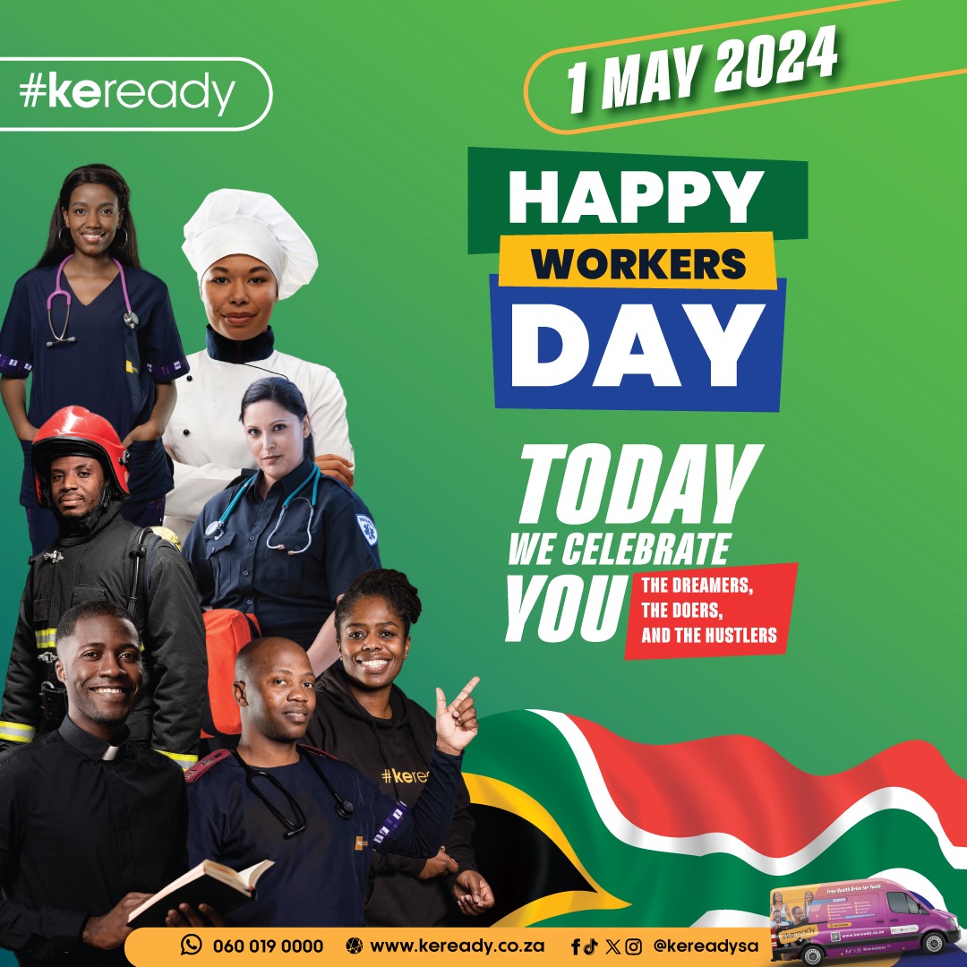 Happy Worker's Day to all the hardworking individuals out there! Today, we celebrate your dedication and commitment to making the world a better place. Take a moment to pat yourself on the back and relax because you deserve it. ✨👷‍♂️👩‍⚕️ #keready #WorkersDay #AppreciationPost