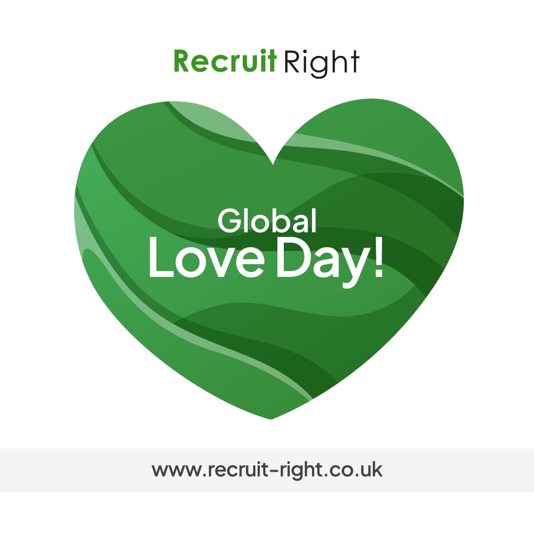 On Global Love Day, we're celebrating the love of what we do at Recruit Right! 💚 

#recruitright #globalloveday #loveyourjob