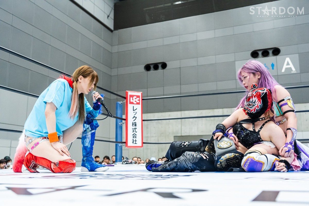 The main event for STARDOM’s return to Yamaguchi is official: Mayu Iwatani will team with Tam Nakano and Starlight Kid for the first time since Sep. 22, 2020 to face Maika, Mina Shirakawa, and HANAKO Streamers will also be back for Mayu’s entrance Full card: - Mayu Iwatani,