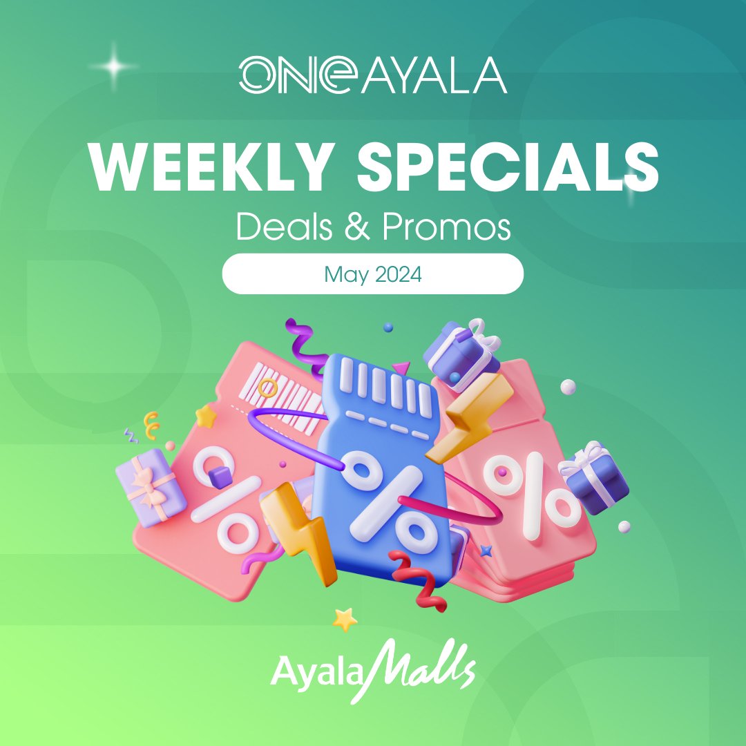 It’s time to enjoy the fruits of your labor! 💪🏻 We’ve curated this week’s deals and promos to help you enjoy this mid-week break! #LaborDay 

#OneAyala #OneStopAdventure #WeAreONE