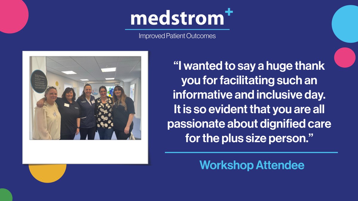 Last month, Medstrom held another successful #bariatricworkshop ⭐ Attendees got hands-on with a range of bariatric equipment, enriching their ability to deliver dignified care to plus size patient groups 🙌 Book your visit to the Academy today: medstrom.com/the-medstrom-a…