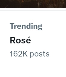 Rosé is trending with 162k posts

블랙핑크로제 #ROSÉ #로제