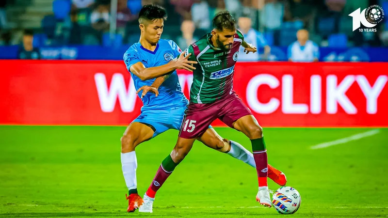 25 - @mohunbagansg's @subhasis_bose15 has made 25 blocks in the 2023-24 @IndSuperLeague season, the highest by any Indian player in an #ISL season, surpassing a previous high of 23 by both Mehtab Singh & Lal Chungnunga in 2022-23. Obstructed. #MBSGMCFC #ISL10 #ISLPlayoffs