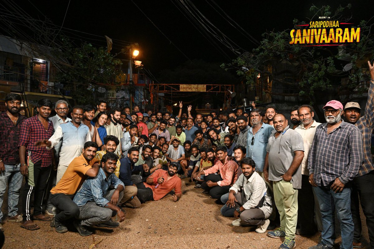 These are the people who always push us to go above and beyond to provide the BEST EXPERIENCE to our audience ❤️‍🔥

Team #SaripodhaaSanivaaram extends heartfelt thanks and wishes everyone a very Happy #InternationalWorkersDay! 🤗

#SuryasSaturday
Natural 🌟 @NameisNani 
@DVVMovies