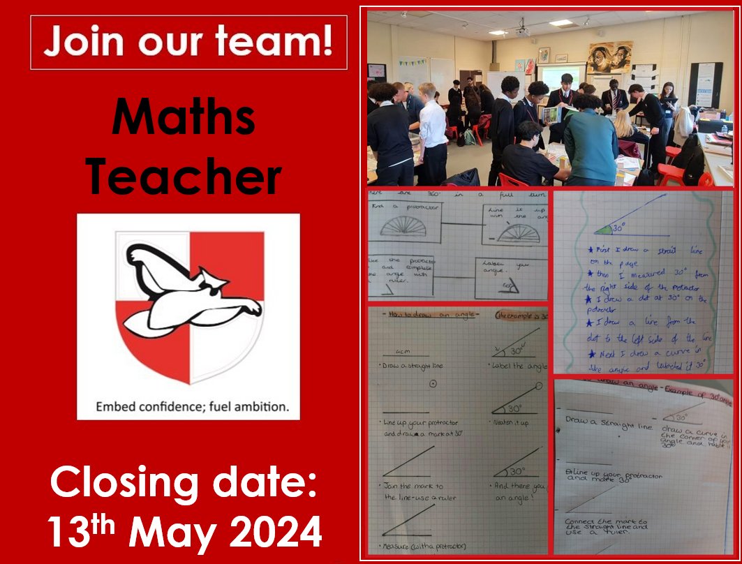 lawnswoodschool's tweet photo. Vacancy: Maths Teacher. We are looking for an inspirational classroom practitioner to complement our Maths team at Lawnswood School. Details: https://t.co/0dboZdqnIR #TeamLawnswood https://t.co/ZBKkoAQ1Hb