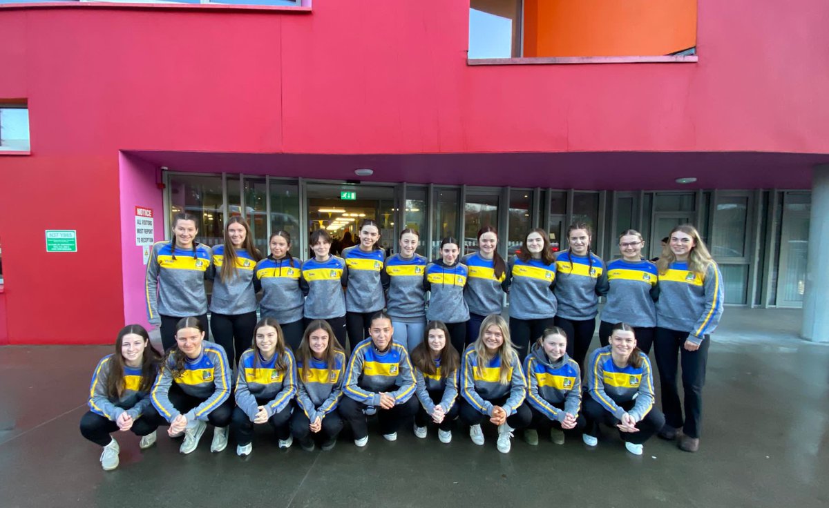 Congratulations to Ms Menton and our senior girls team who secured their place in the Division 1 league final with a win over Maynooth The girls now go on to play in the Leinster league final in the coming weeks! 💙💛