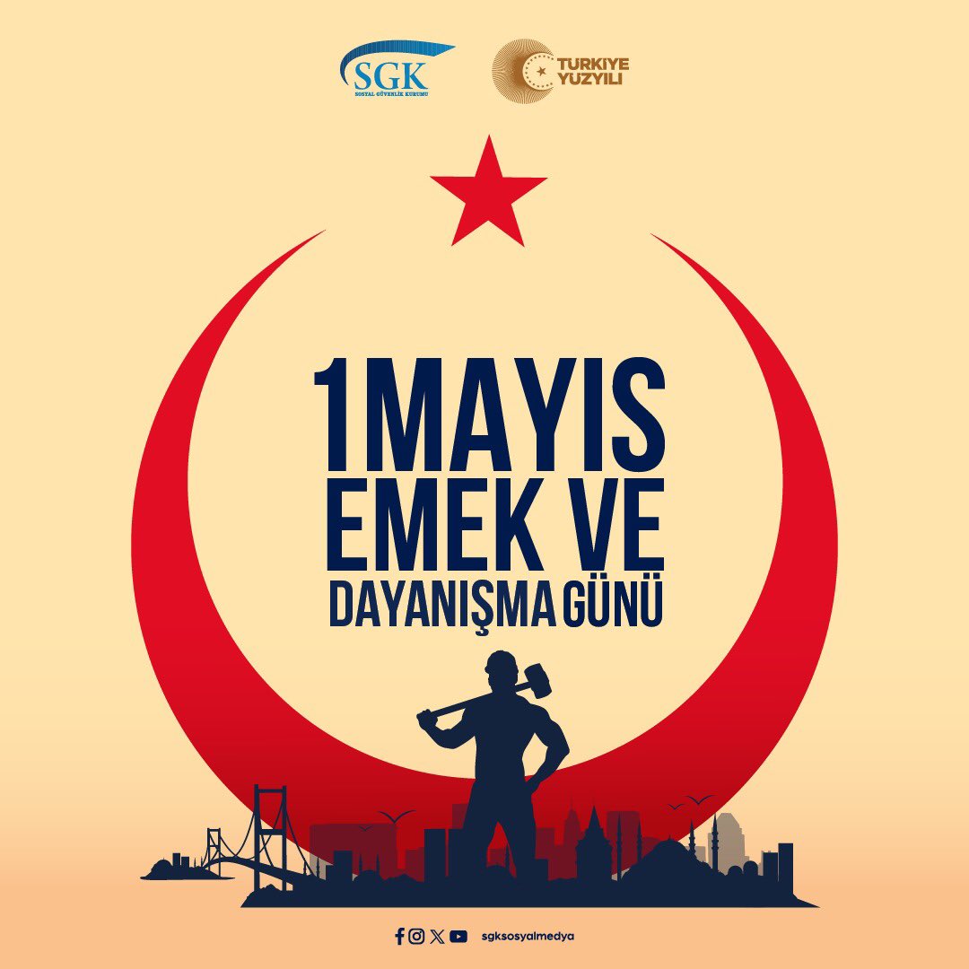 Ülkemizin büyümesinde ve ilerlemesinde önemli rol oynayan işçi kardeşlerimizin 1 Mayıs Emek ve Dayanışma Günü’nü kutluyoruz.   #EmekveDayanışmaGünü