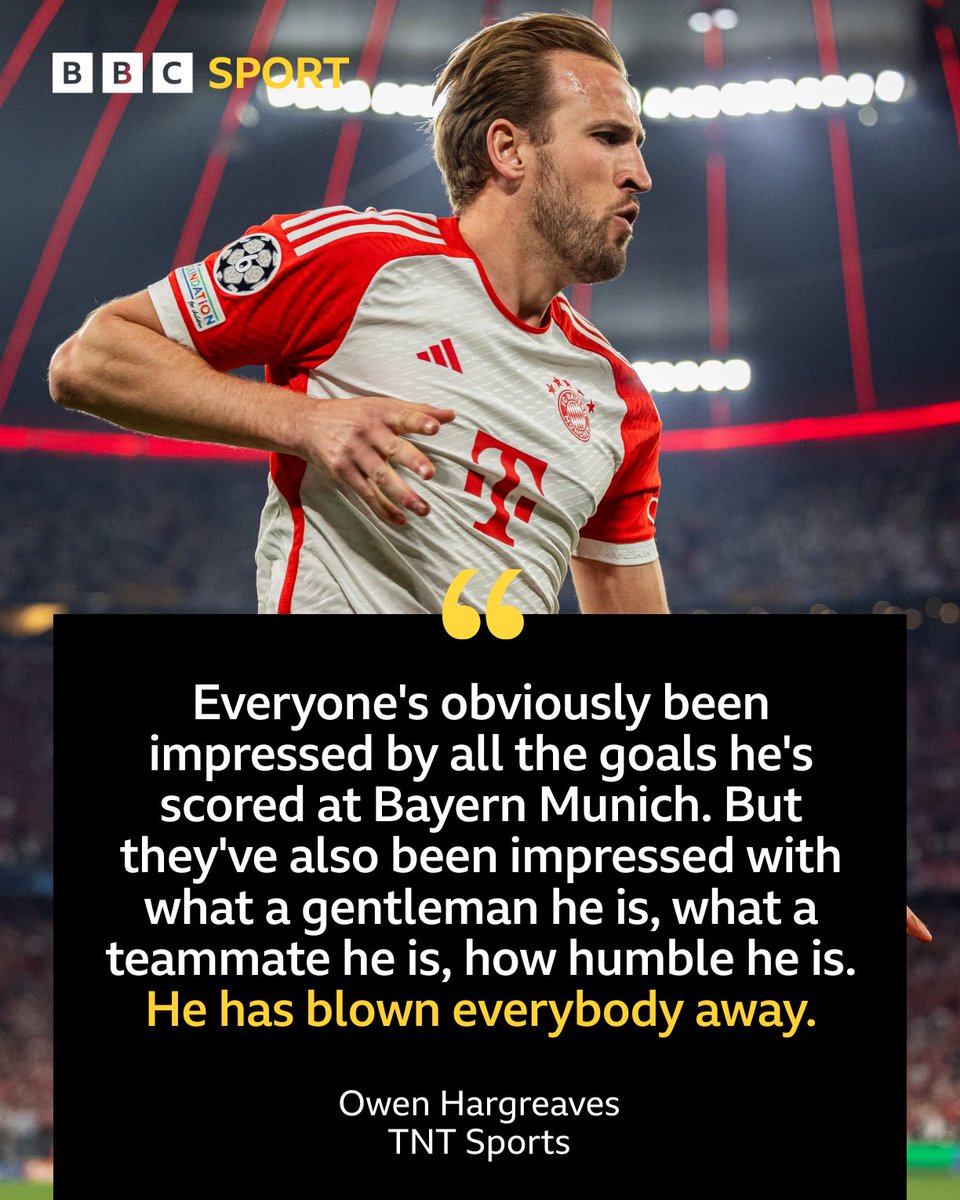 Bayern fans think Harry Kane is a gent 🎩

#BBCFootball