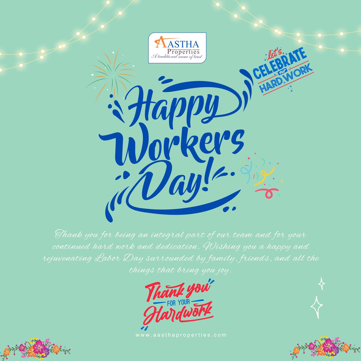 Happy Workers Day 
#AasthaProperties #buyplots #siteforsale #mysoreroad #airportroad #Devanahalli #doddaballapura #chikkaballapura