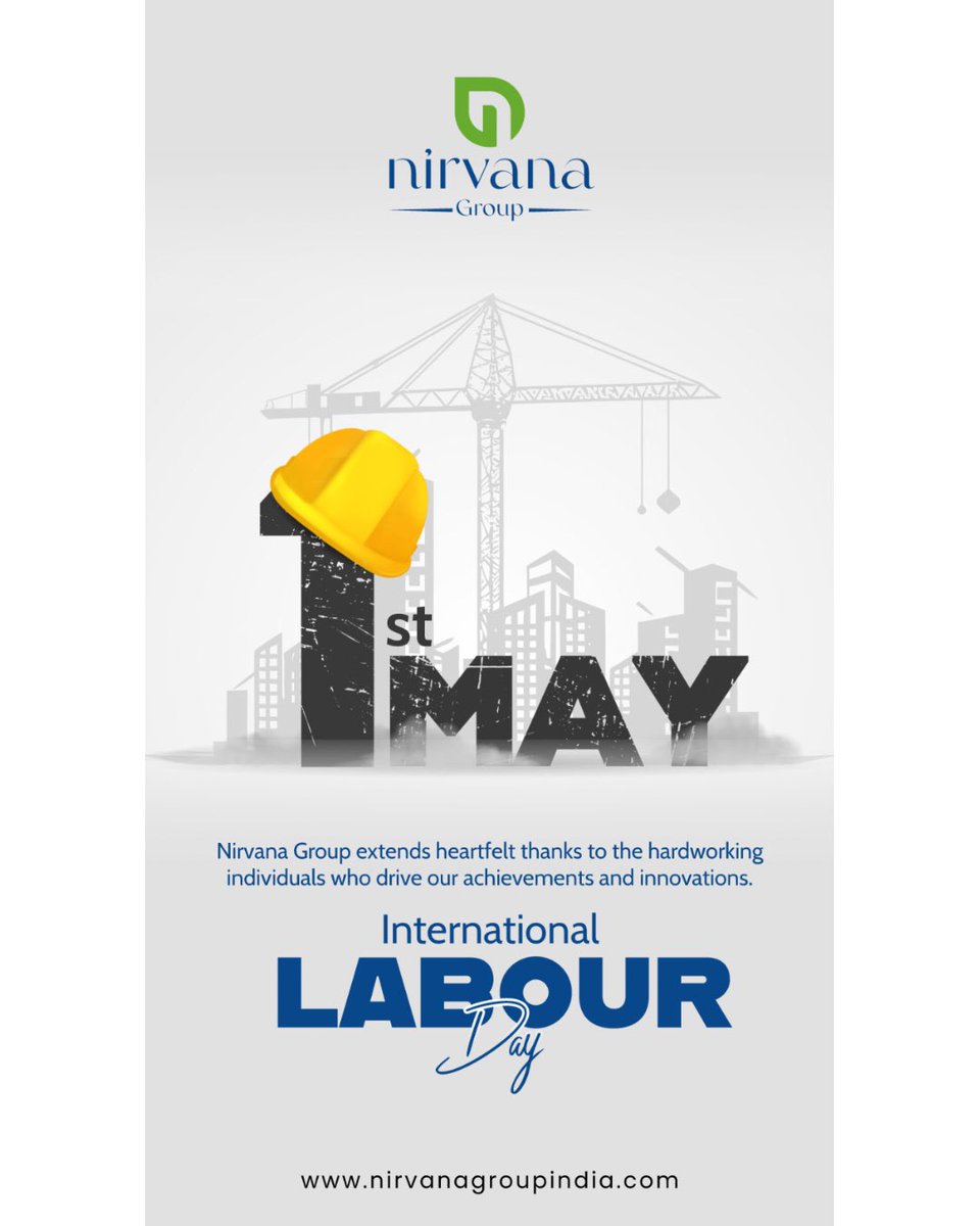 As we celebrate International Labour Day, Nirvana Group stands in solidarity with workers worldwide. Your achievements fuel our society’s advancement.

#NirvanaGroup #InternationalLabourDay #WorkplaceEquality #NirvanaGroupSupports #LabourDay2024 #BuildingDreams #WorkforcePride