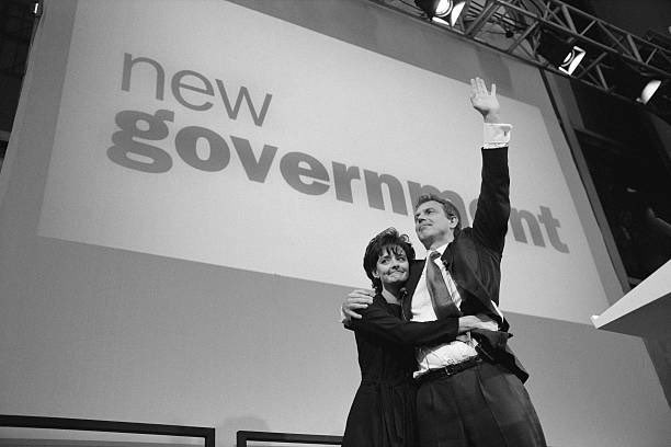 #OTD 1997. Election. Landslide. Labour win 418 seats giving Tony Blair a majority of 179. In their worst election defeat since 1906, the Conservatives retain just 165 MPs, with their smallest share of the vote since 1832. Thread on end of the Conservative Era 👇