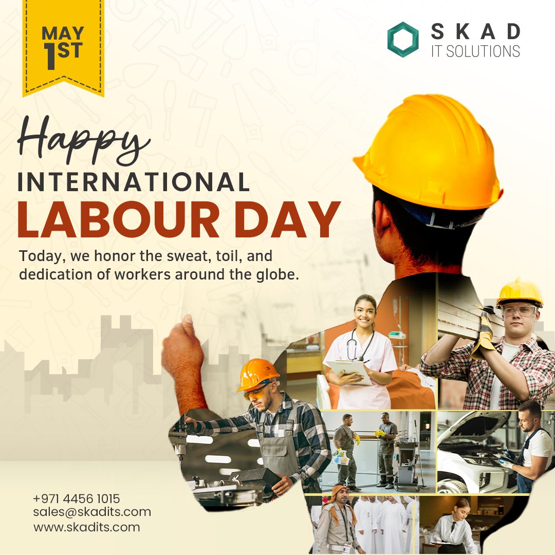 🌟 𝐇𝐚𝐩𝐩𝐲 𝐈𝐧𝐭𝐞𝐫𝐧𝐚𝐭𝐢𝐨𝐧𝐚𝐥 𝐋𝐚𝐛𝐨𝐮𝐫 𝐃𝐚𝐲! 🌟 #labourday #labourday2024 #laborday #labor #labour #skaditsolutions #happyinternationallaboursday #internationallabourday #workersday #mayday #employeeappreciation #thankyouworkers #dubai #UAE