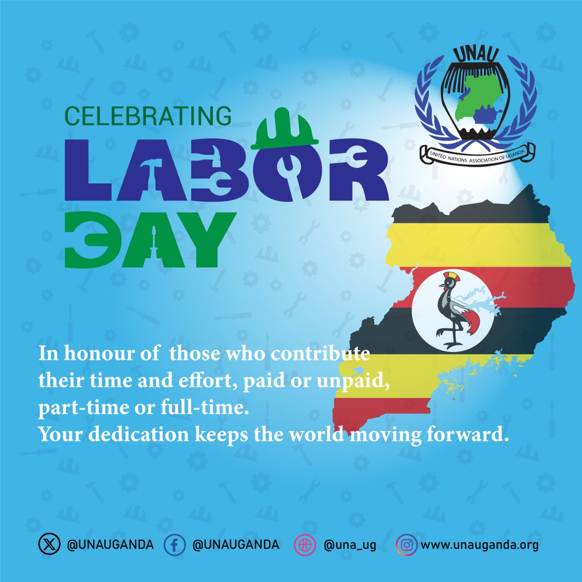 Seat back, relax and enjoy the fruits of your labour! Extending heartfelt gratitude to all workers for your tirelessly efforts in ensuring sustainable development, your work is highly appreciated. A joyous labour day. #LabourDay @BagumaRT @centre4policy @UNinUganda @uhca_ug