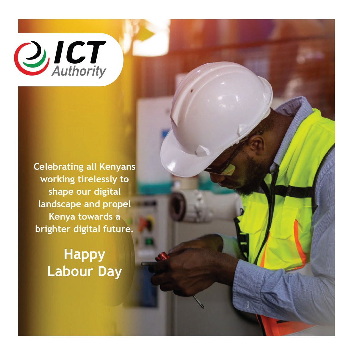 Celebrating all Kenyans working tirelessly to shape our digital landscape and propel Kenya towards a brighter digital future . Happy Labour Day .