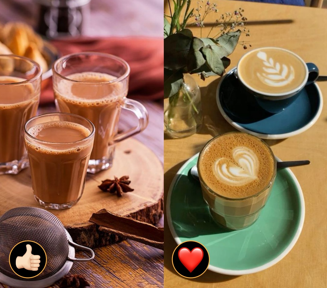 Tea - 👍🏻
Coffee - ❤️

Vote for your favourite! 😋👇