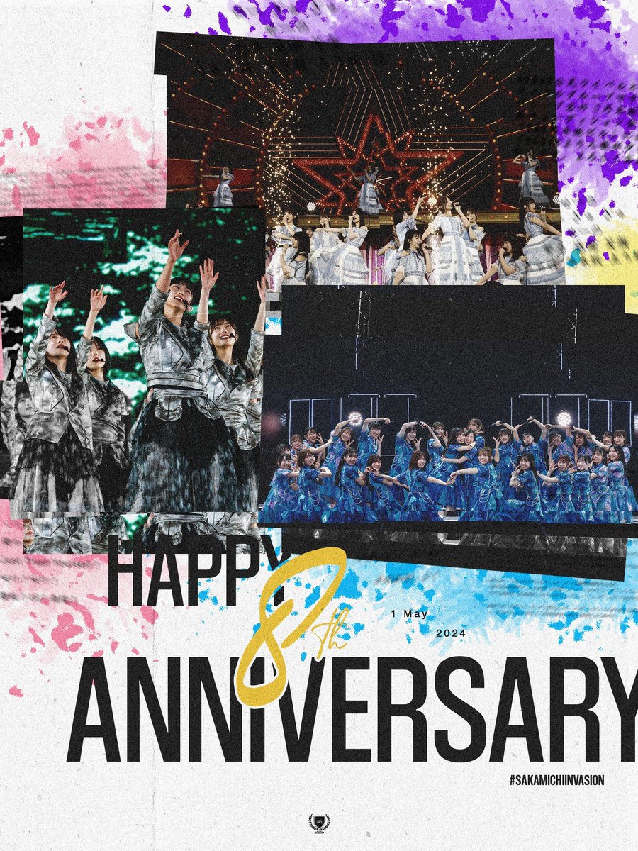 To the infinity and beyond 🚀 Years by years we’ve seen Sakamichi making history with you by our side as our comrades. Your support is our infinite fuel to fly higher to another slope. Thankyou for the 8 years of #SakamichiInvasion 💜🌳☀️🌸 Happy 8th Anniversary 46 Fans INA ✨