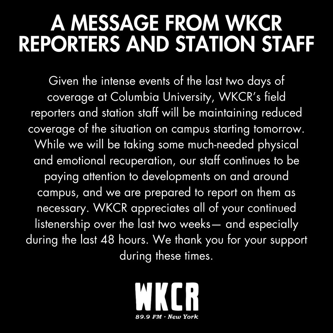 Our team of 18 student volunteers is immensely proud to be providing this coverage to the Columbia community, NYC, and the world at large. We are incredibly appreciative of your support and understanding.