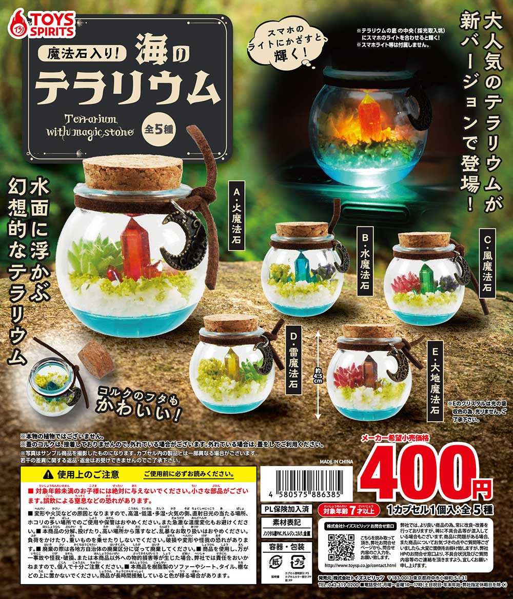 ♦️「魔法石入り！海のテラリウム」♦️ 大人気のテラリウムに 新