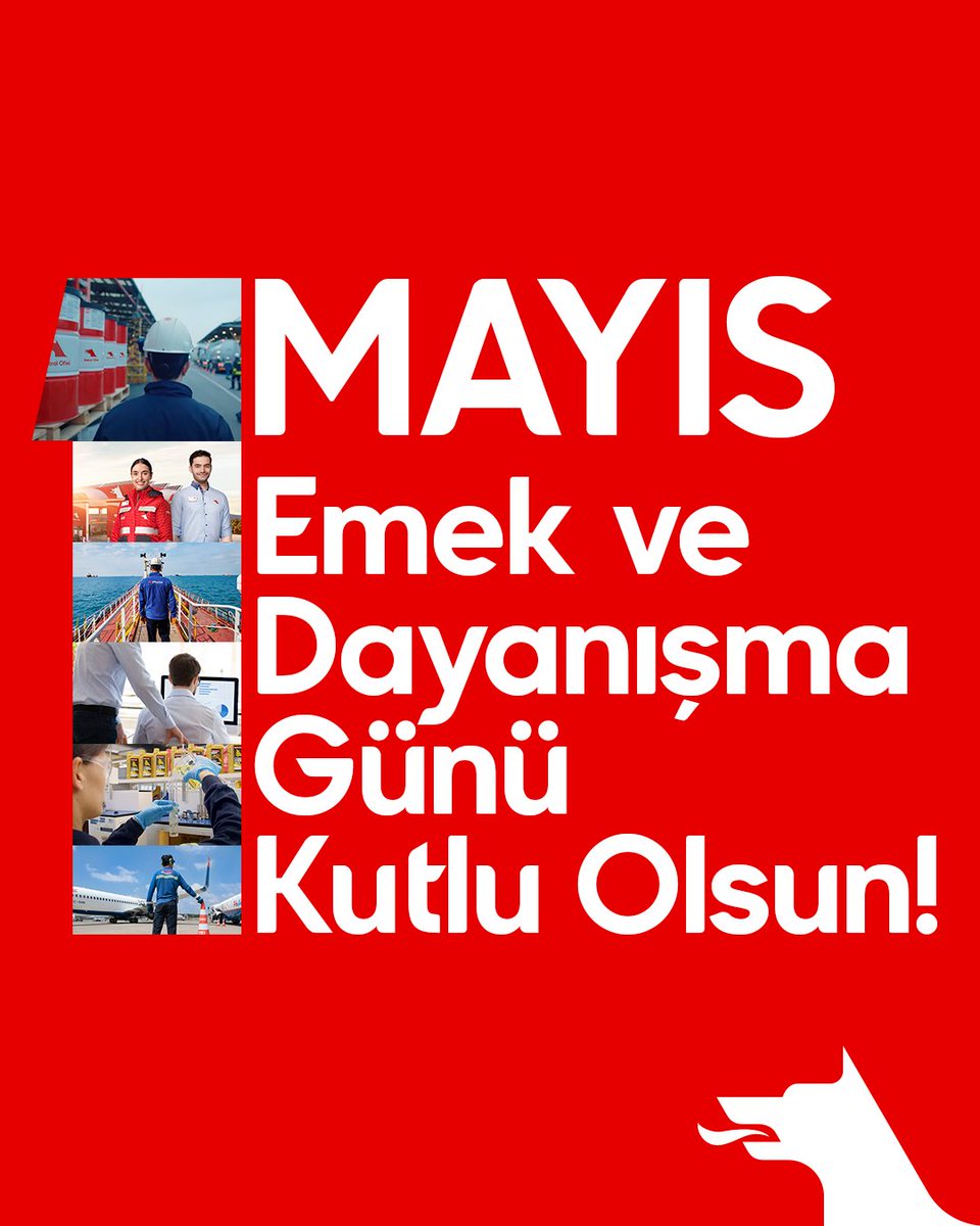 Hayata emeğiyle değer katan herkesin 1 Mayıs Emek ve Dayanışma Günü kutlu olsun! #PetrolOfisi #1MayısEmekveDayanışmaGünü