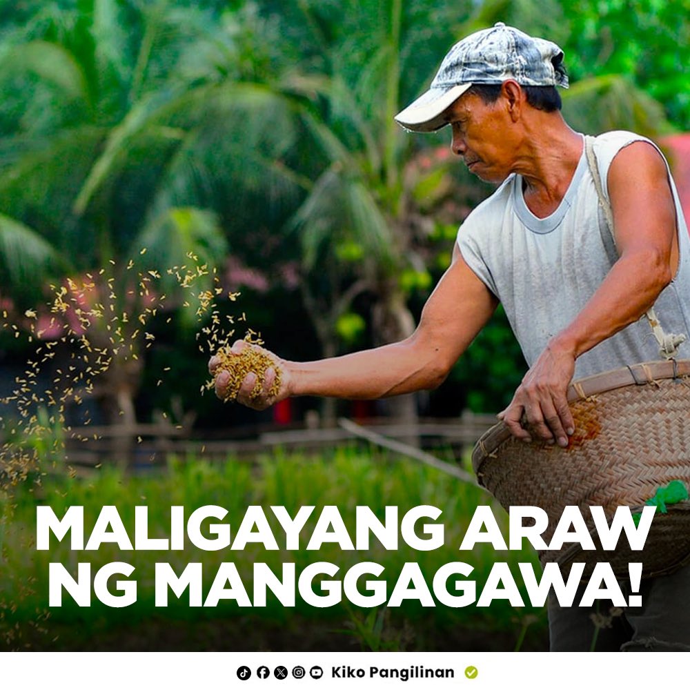 Pinapasalamatan natin ang lahat ng ating mga manggagawa na kumakayod araw-araw, lalo na ang mga magsasaka at mangingisda na nagpapakain sa atin, na sa kabila ng hirap ng buhay ay patuloy na lumalaban. Mabuhay ang mga manggagawa!