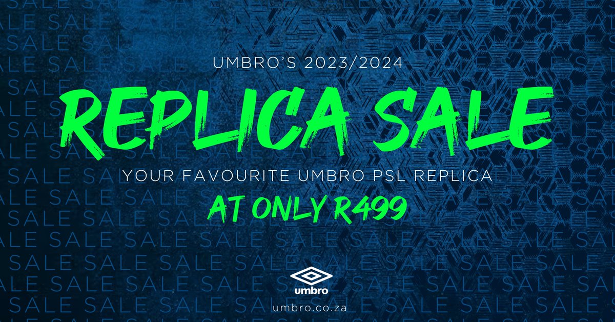 Celebrate May and Save! 
Get your Umbro @SuperSportFC Home, Away and 3rd Replica Jersey for only R499
umbro.co.za/search?q=super…