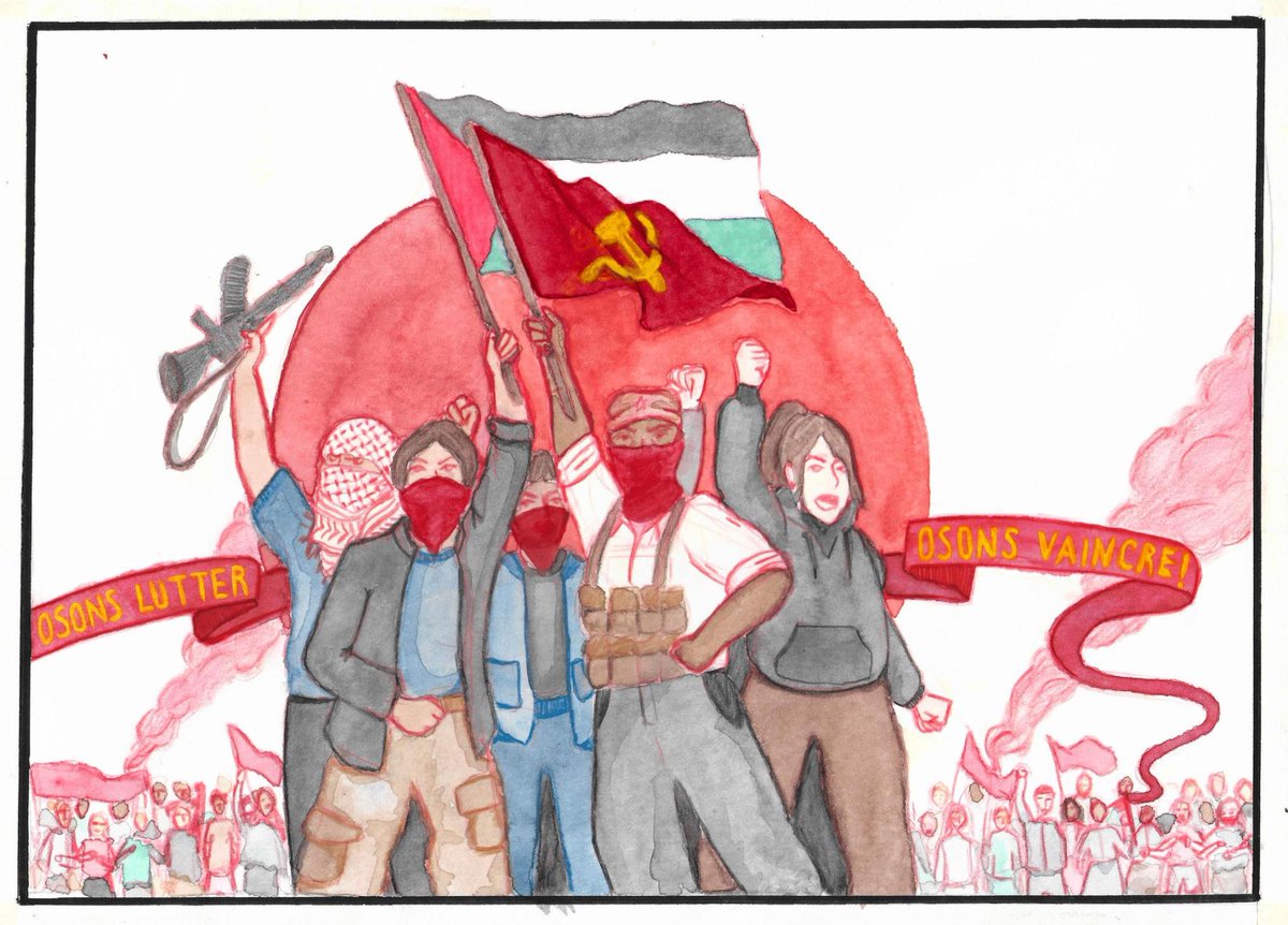 Cause_du_Peuple's tweet image. 🔴⚡🇵🇸 Célébrons aujourd'hui le #1erMai2024 comme Journée internationale des travailleuses et travailleurs !

Célébrons aujourd'hui la grande lutte du Prolétariat international et des peuples opprimés. 🚩

🔥Dessin envoyé par une lectrice du journal, que nous remercions !