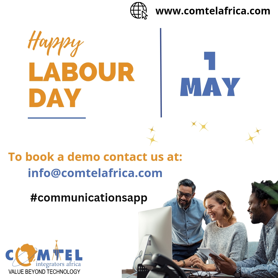 Happy Labour Day! #togetherwecan

To book a demo and to learn more about our services contact us at info@comtelafrica.com

#labourday2024 #appreciationpost #business #newmonth #freedemo #workers #communicationsapp