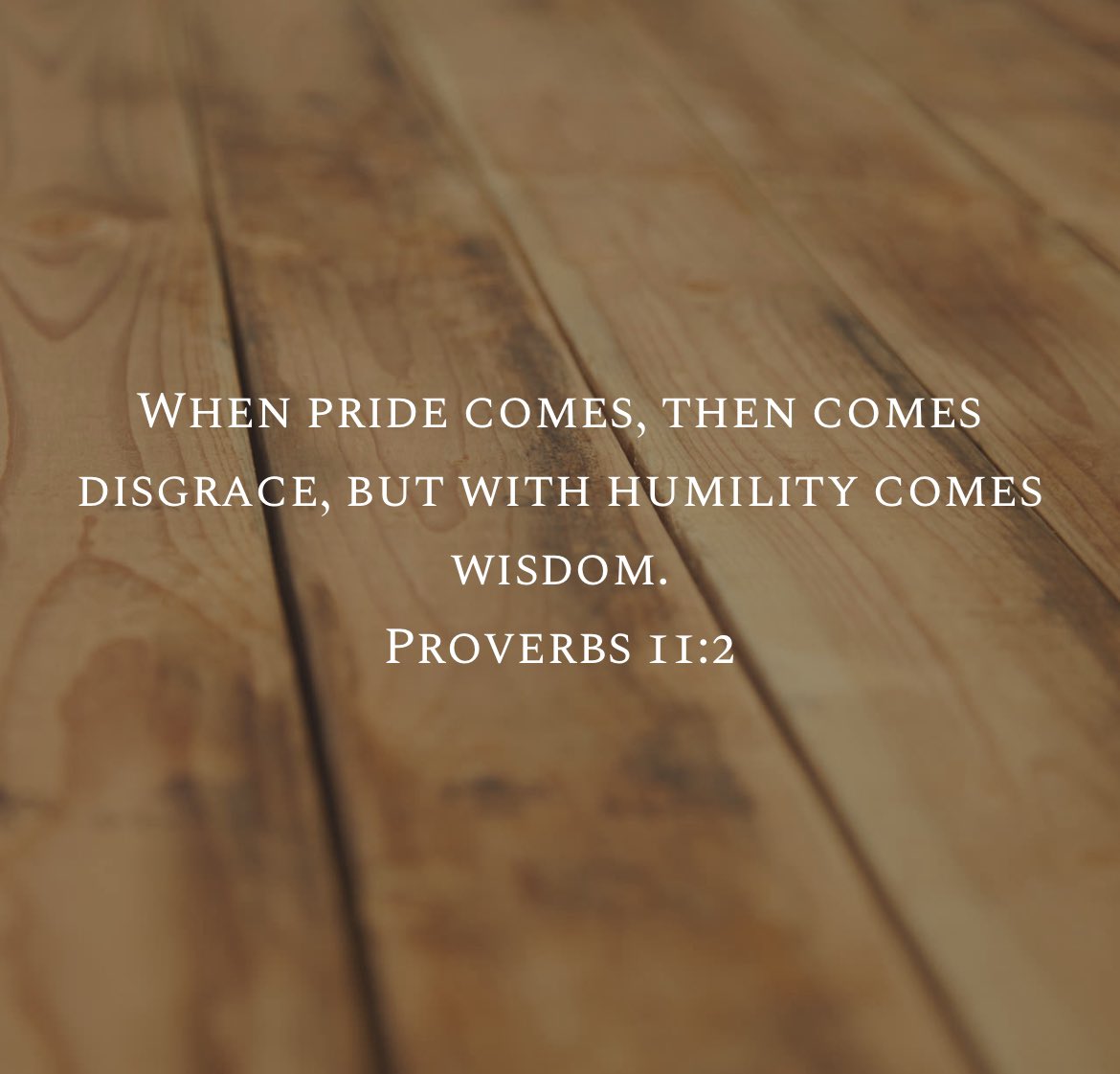 #Oneword 
Humility