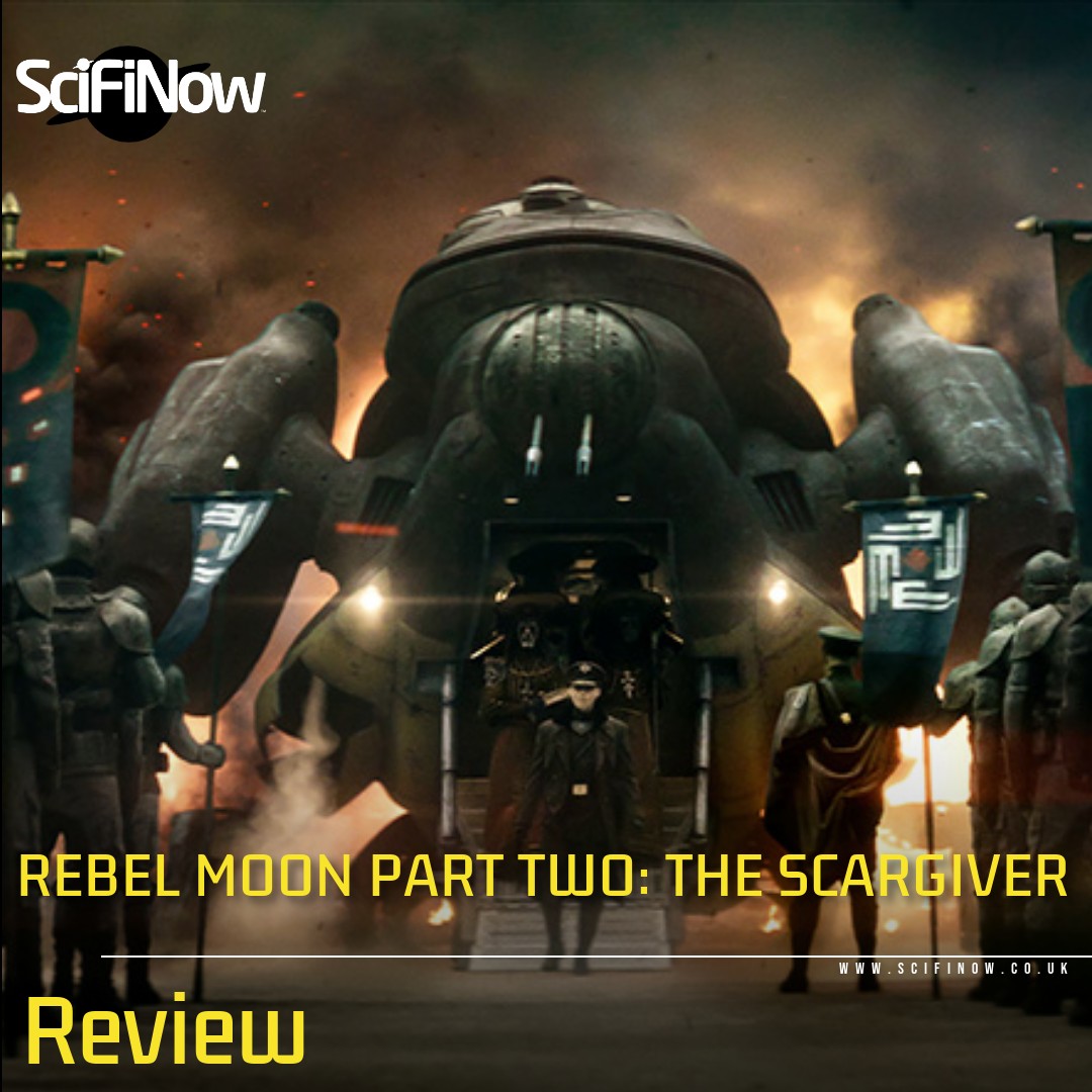 Zack Snyder is back with part two of his #RebelMoon space opera saga. We review Rebel Moon — Part Two: The Scargiver. scifinow.co.uk/tv/rebel-moon-…