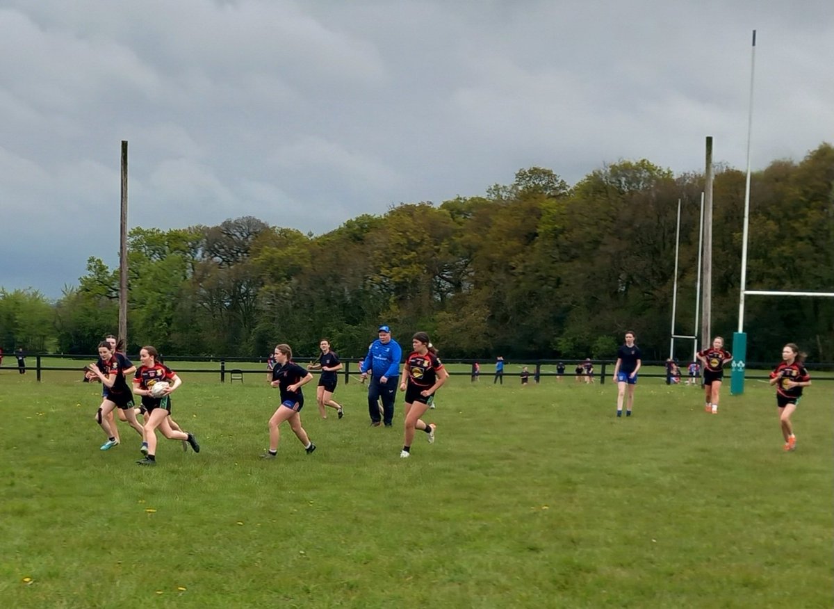 NorthEastWDO's tweet photo. Great to have 160 Girls out playing at the @NELBIRFU First Year Girls Touch Rugby Blitz in @NorthMeathRFC! @LoretoNavan @ArdeeSchool @InverCollege @stlouiscmx @ashbourne_cs @RatoathRFC @LeinsterBranch #fromthegroundup https://t.co/a51U7i9zGB