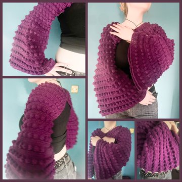 One of my favourite things I’ve crocheted 💚 I love the 60s 70s vintage style fashion ☺️ I just adore bell sleeves and bobbles they’re magic. I have nearly finished writing the pattern up and will be uploading it within the next few days #MHHSBD #craftbizparty #earlybiz