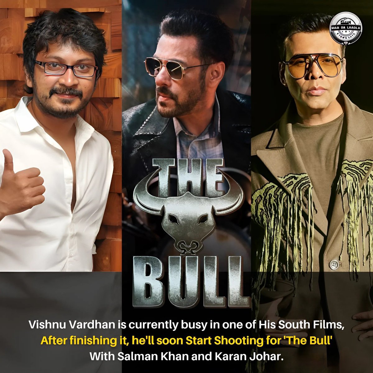 'My Next Film is #TheBull with #SalmanKhan and #KaranJohar' said #Vishnuvardhan in his recent interview. 🔥🔥🔥

#TrishaKrishnan  #DharmaProductions