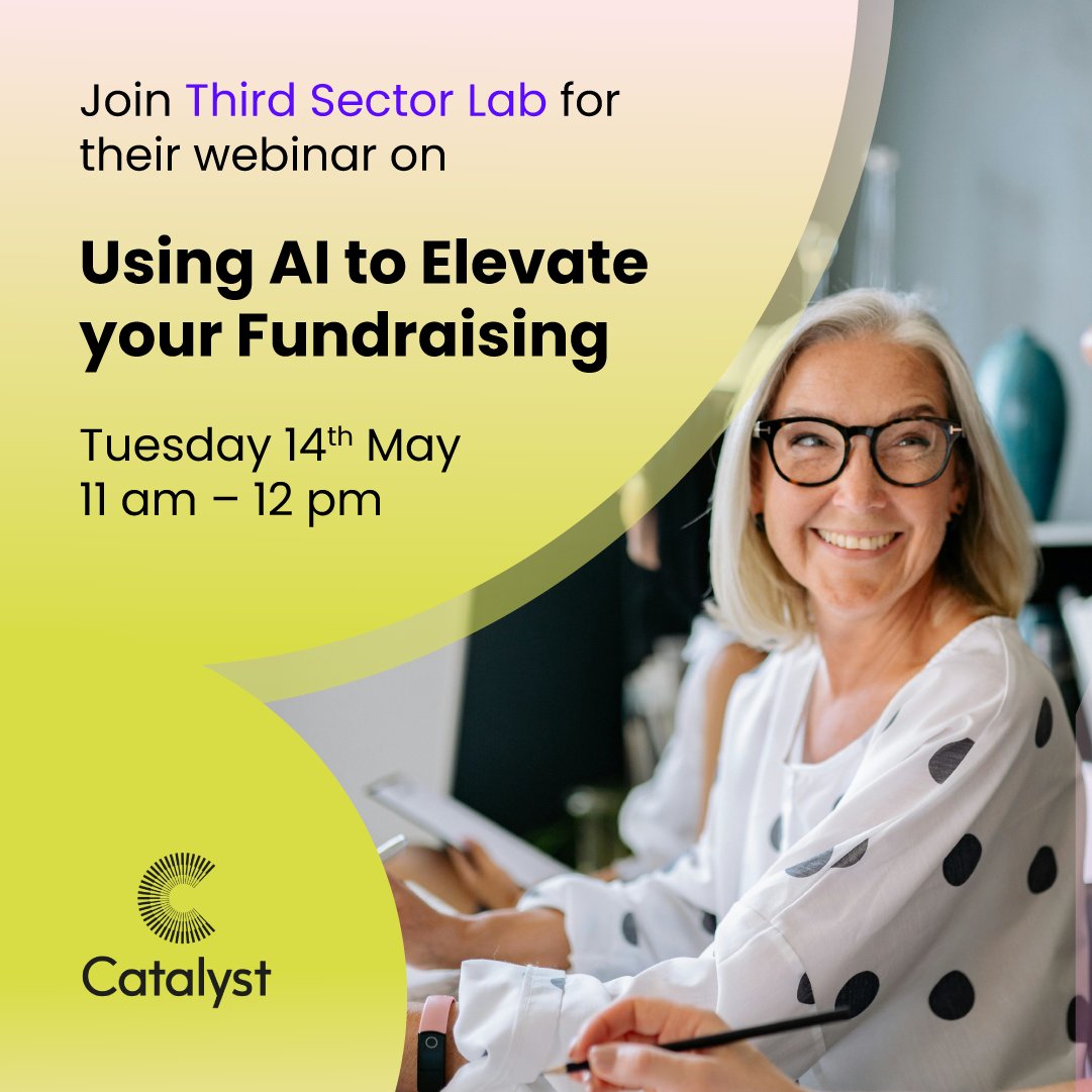 Unlock the power of AI fundraising with Third Sector Lab! Join Michelle Stein this 14th May, for a practical guide to using Chat GPT or Google Gemini for fundraising and donor communications. thirdsectorlab.co.uk/training/ #AI #Fundraising #TechForGood