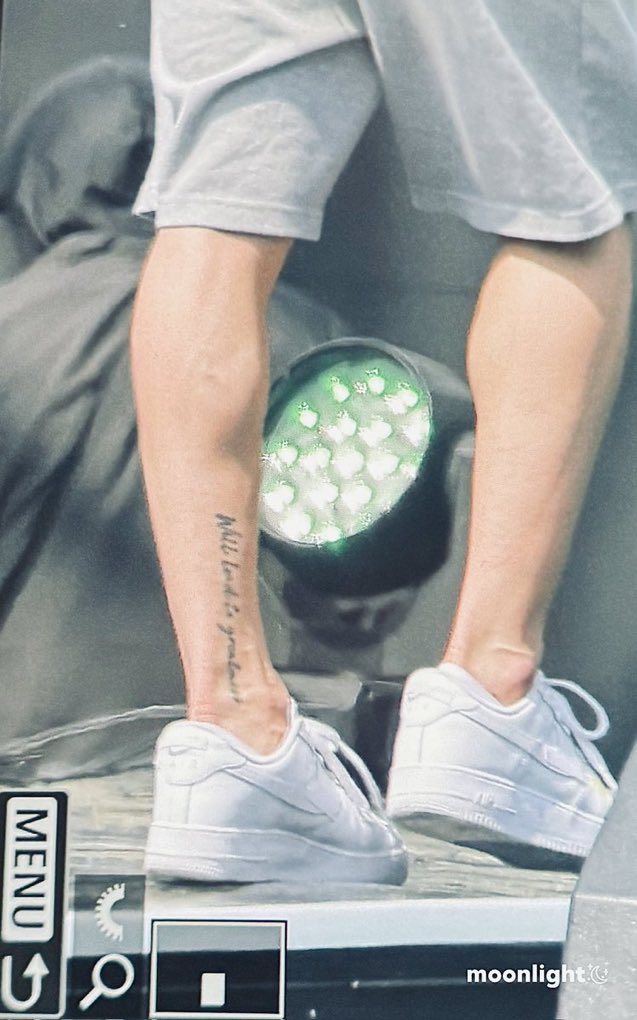 JIWOONGS TATTOO ON FULL DISPLAY