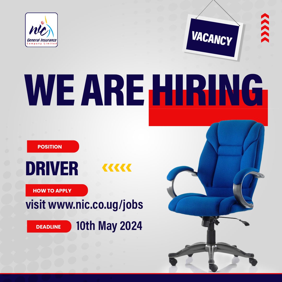 Do you have what it takes?
@nicholdings is currently hiring a driver to join its team.

Apply or reshare with your network 
#jobclinicug #jobs #ApplyNow #hiring #jobsinuganda